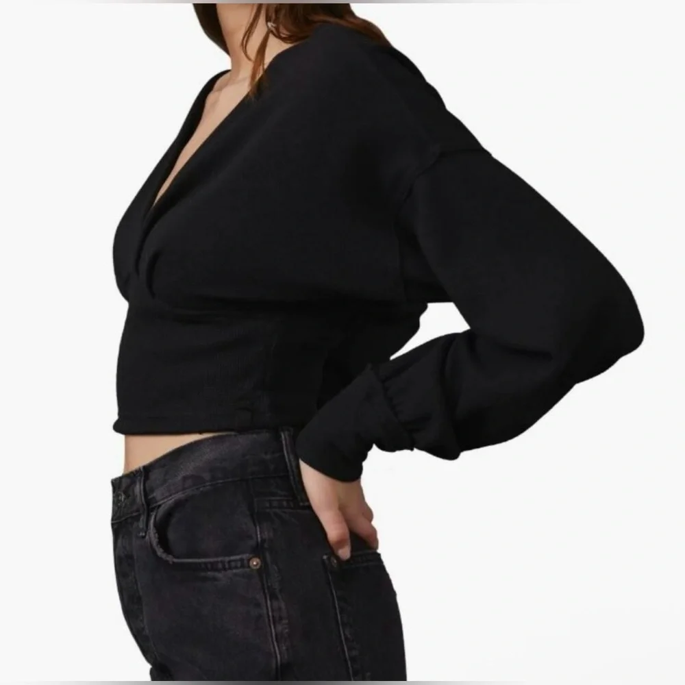 NWT Free People All Nighter Crop Top Sweater